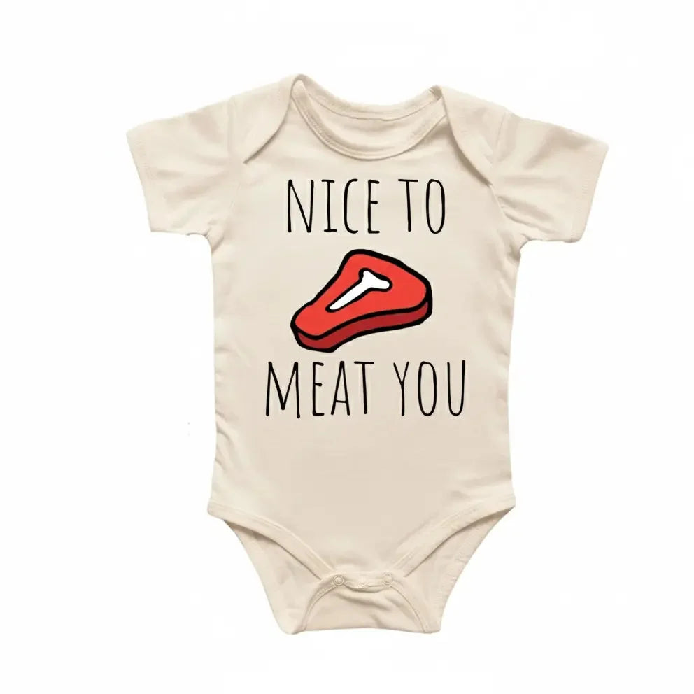 Steak Bbq Newborn Baby Onesie® Bodysuit