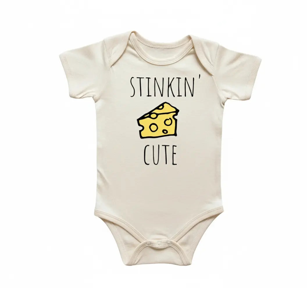 Stinkin Cheese Newborn Baby Onesie® Bodysuit GS1