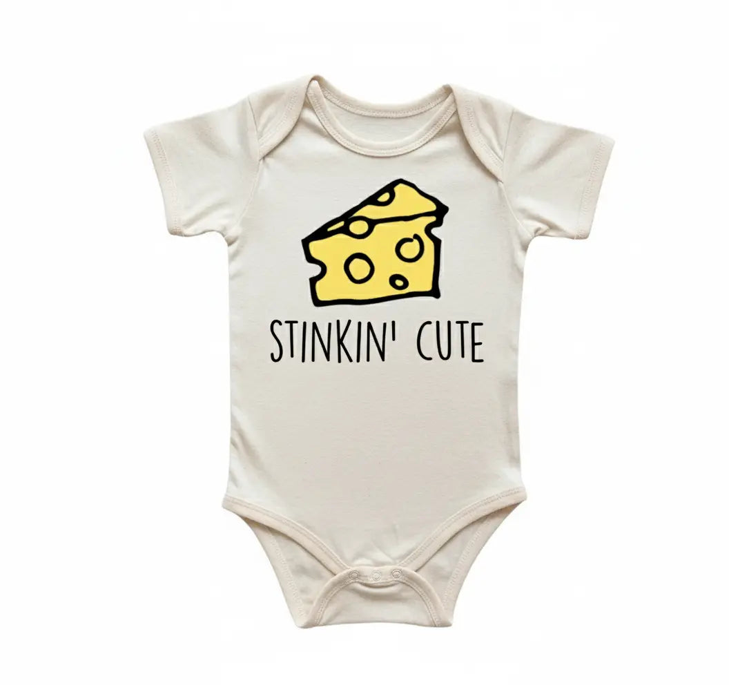 Stinkin Cheese Newborn Baby Onesie® Bodysuit