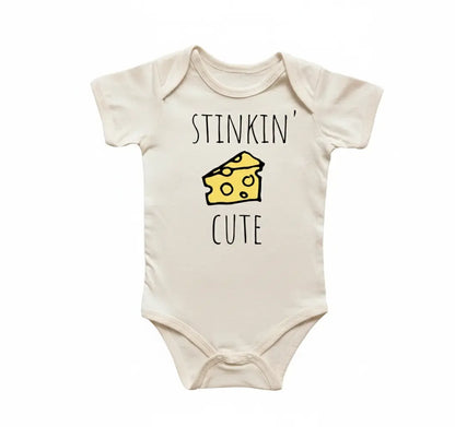 Stinkin Cheese Newborn Gift Baby Onesie® Bodysuit