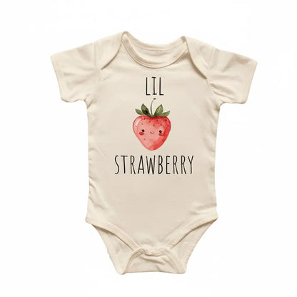 Strawberry Fruit Newborn Baby Onesie® Bodysuit