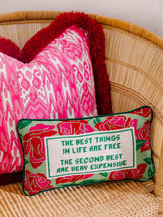 Expensive Needlepoint Pillow
