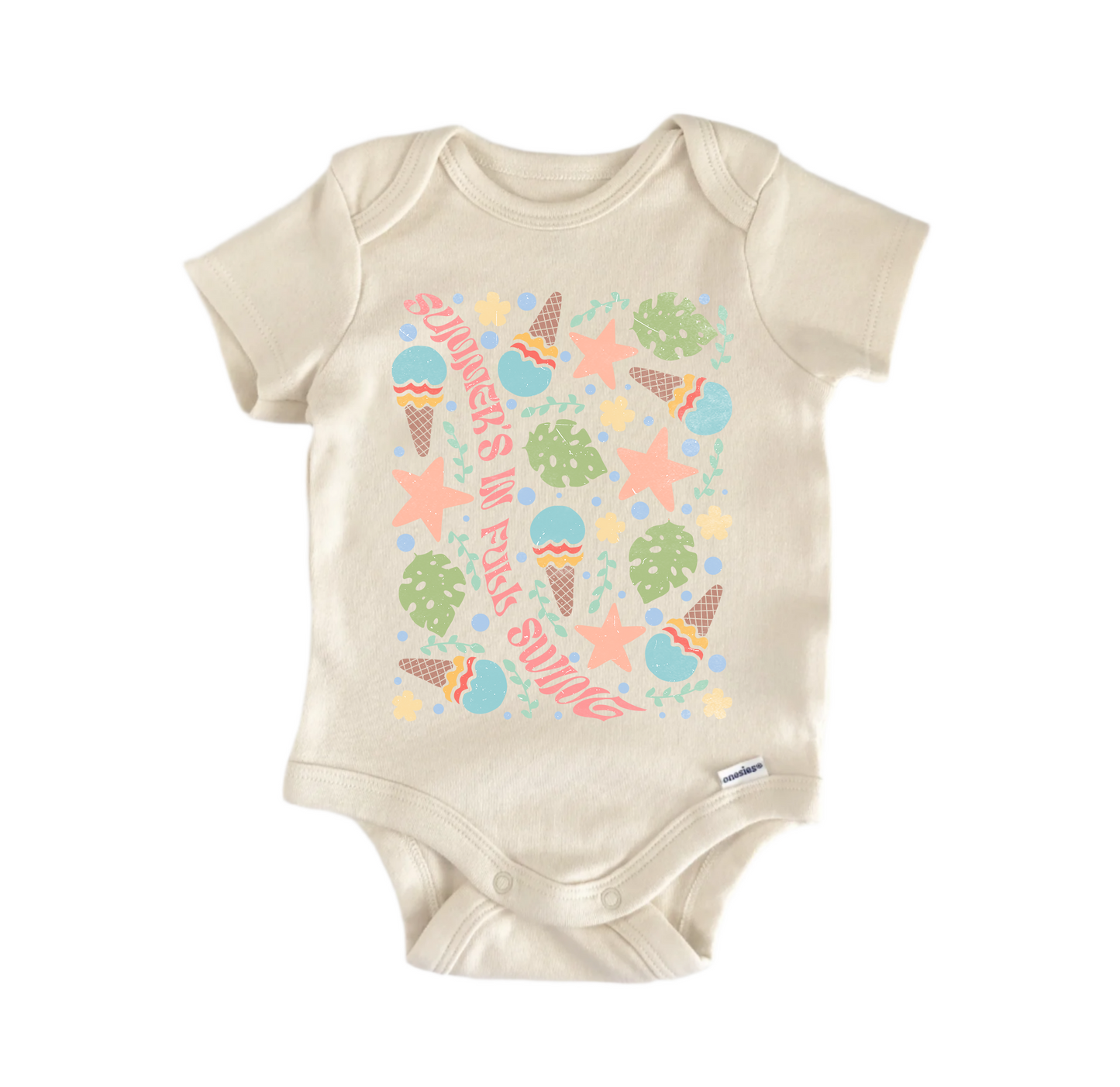 Summer's Full Swing Boho Newborn Baby Onesie® Bodysuit