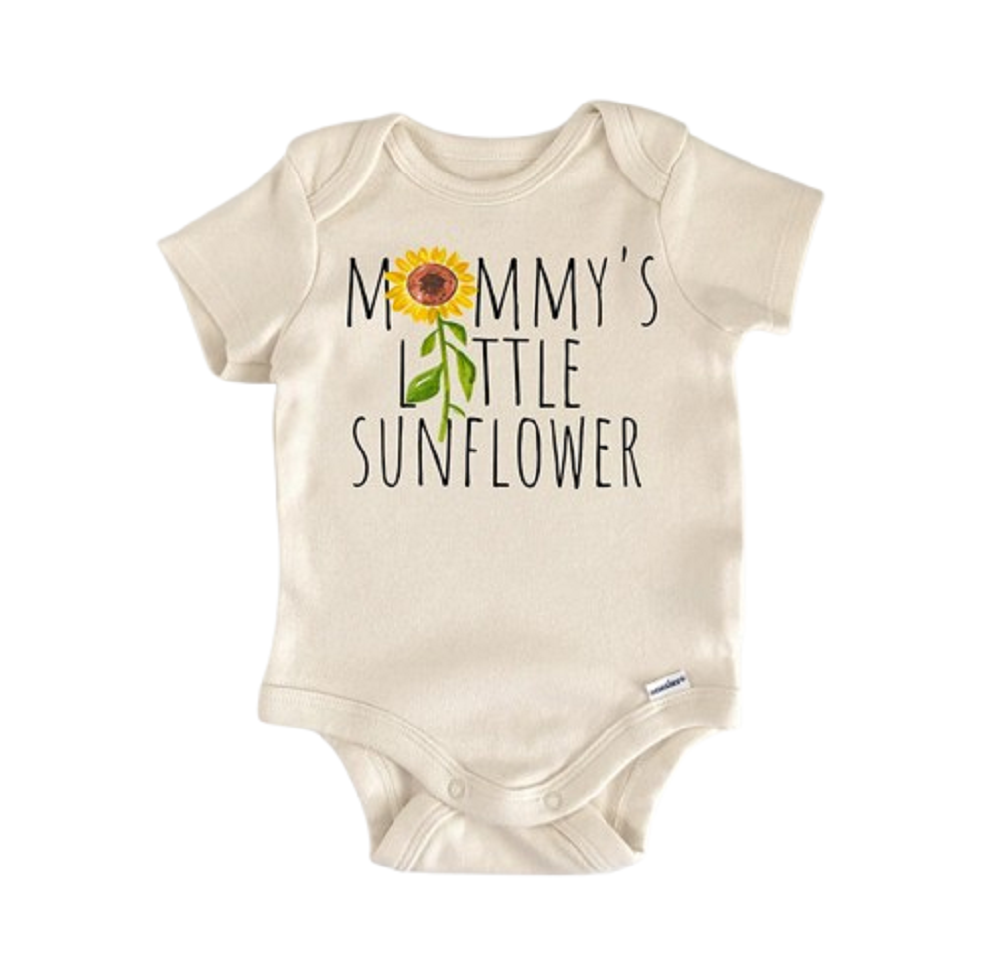 Sunflower Floral Spring Newborn Baby Onesie® Bodysuit