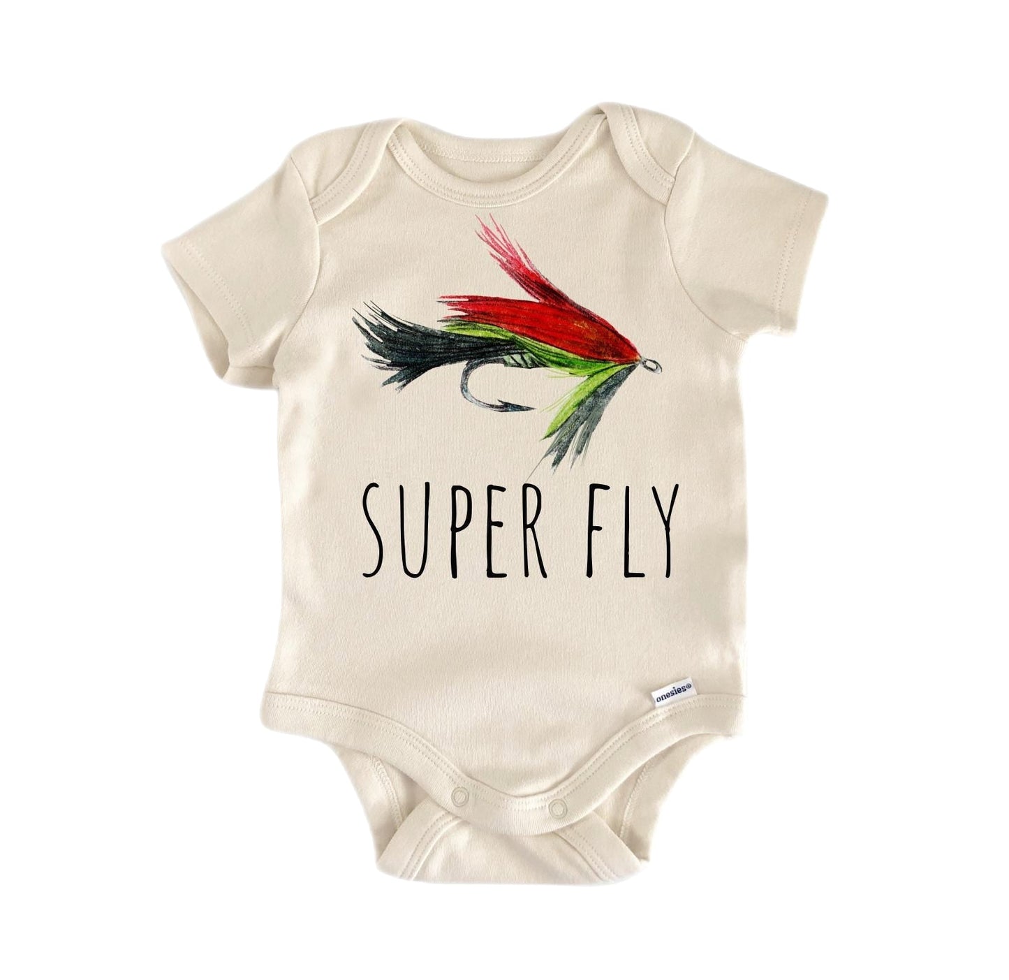 Super Fly Fishing Newborn Baby Onesie® Bodysuit
