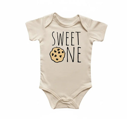 Sweet One Cookie Birthday Newborn Baby Onesie® Bodysuit GS1