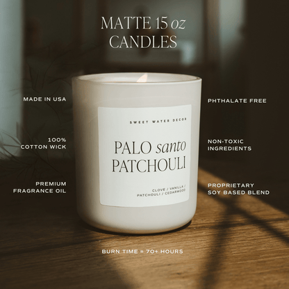 Fall Leaves Soy Candle - Tan Matte Jar - 15 oz