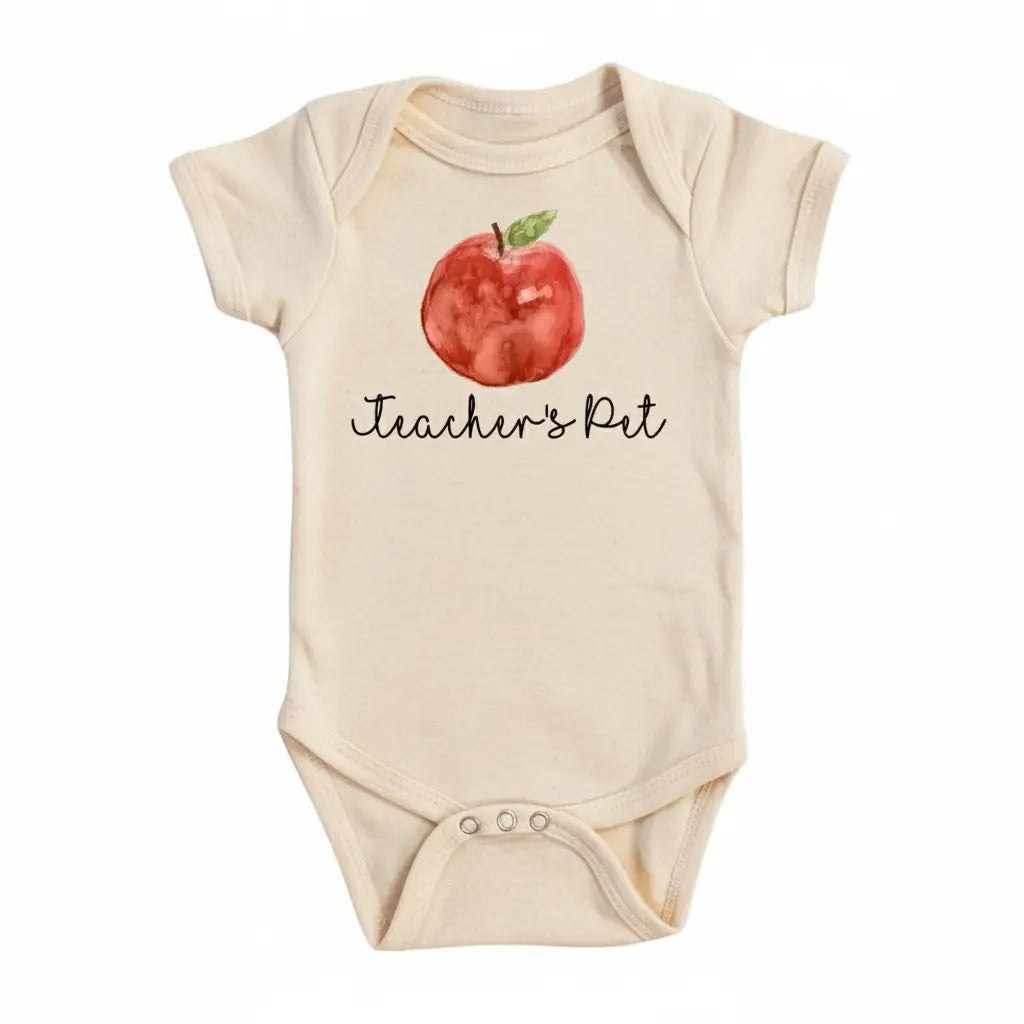 Teacher's Pet Apple Newborn Baby Onesie® Bodysuit GS1