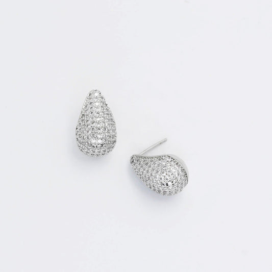 Teardrop Glam Silver