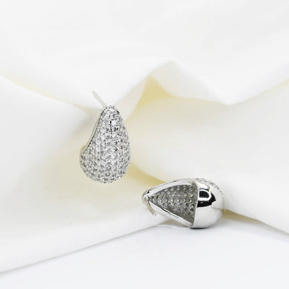 Teardrop Glam Silver