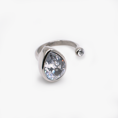 Teardrop Crystal Ring