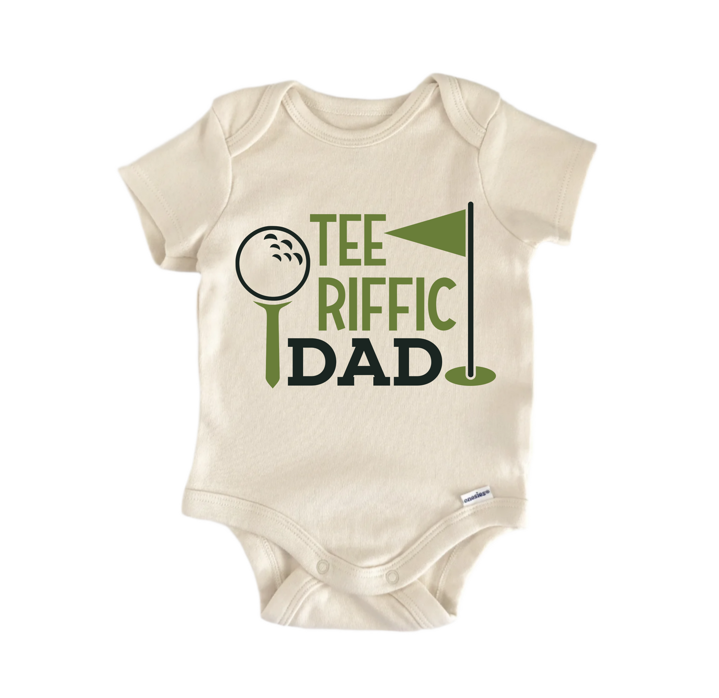 Tee Riffic Golf Newborn Baby Onesie® Bodysuit