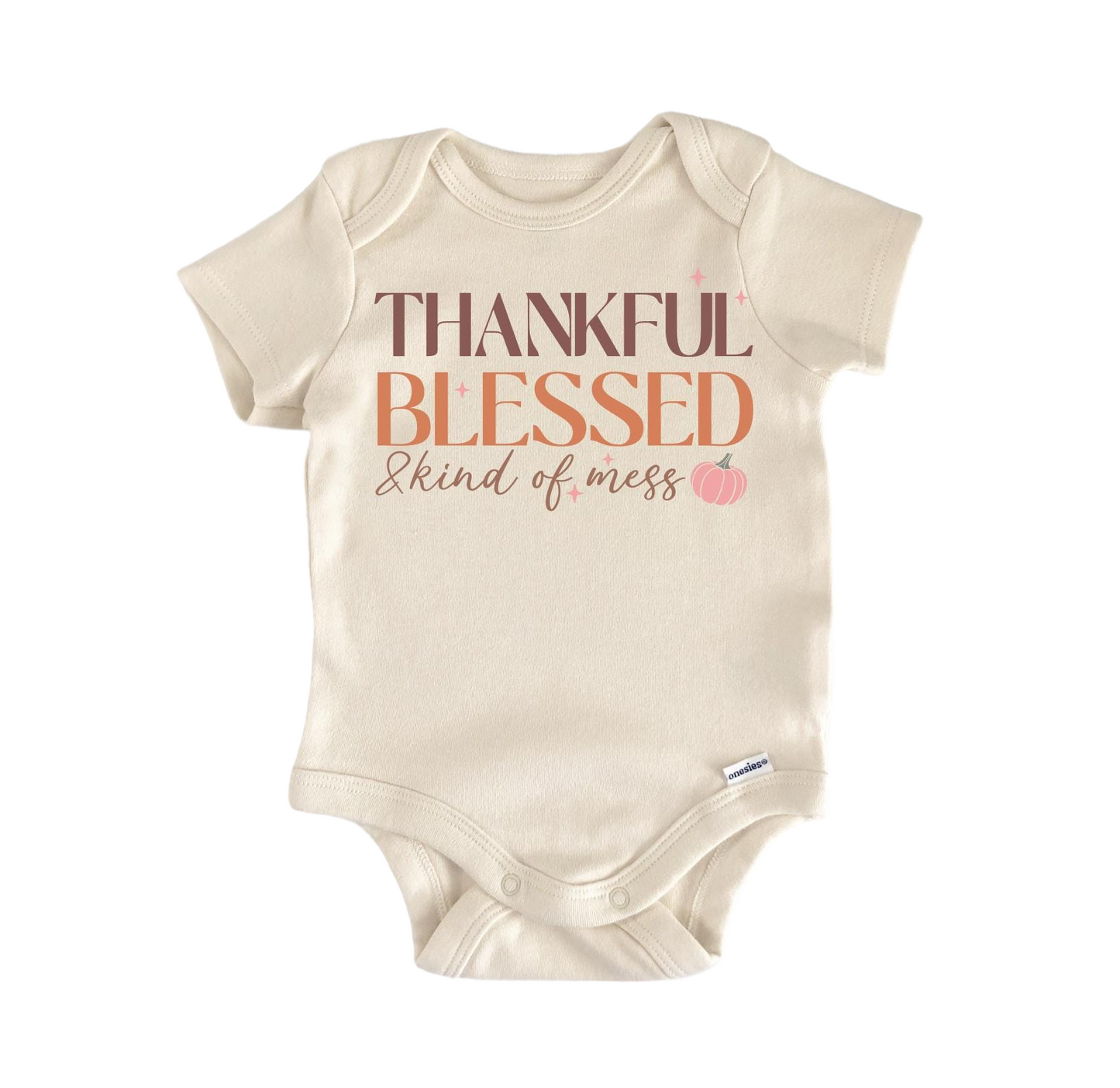 Thankful Mess Newborn Baby Onesie® Bodysuit