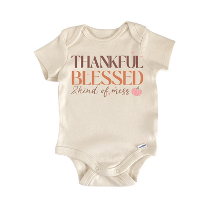Thankful Mess Newborn Baby Onesie® Bodysuit
