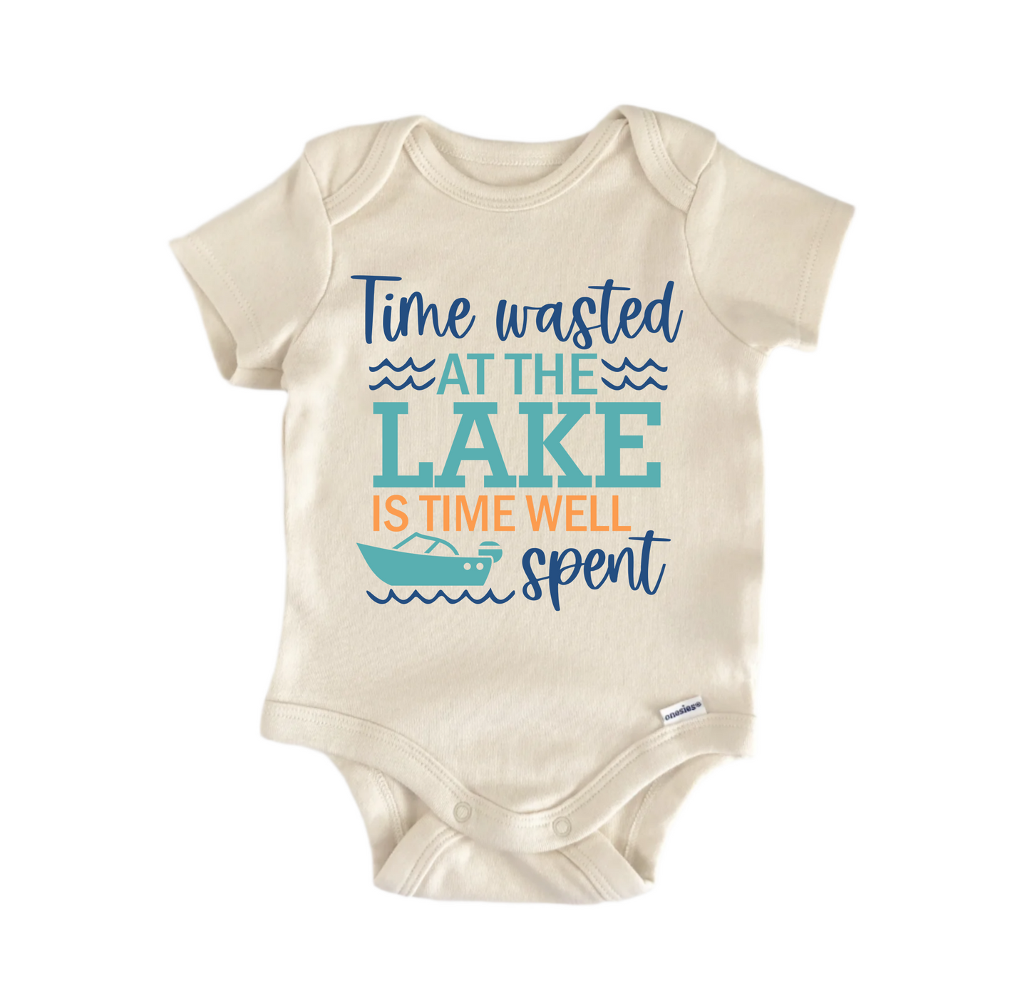 Time Wasted Lake Newborn Baby Onesie® Bodysuit