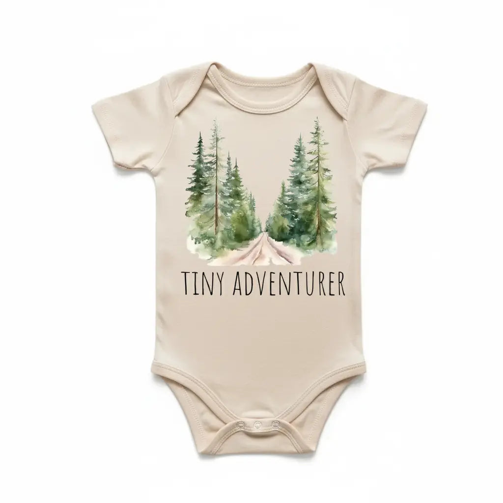Tiny Adventure Trail Newborn Baby Onesie® Bodysuit