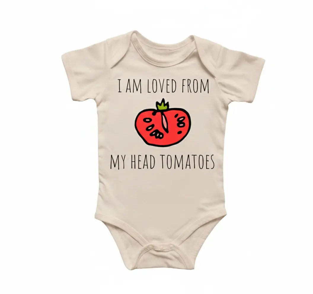 Tomato Fruit Newborn Baby Onesie® Bodysuit