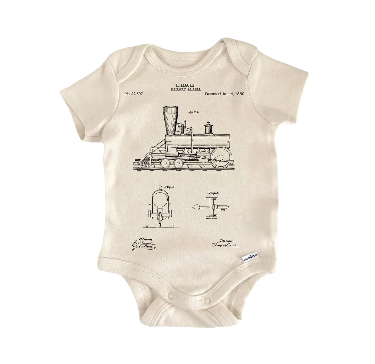 Train Railroad Conductor Newborn Baby Onesie® Bodysuit