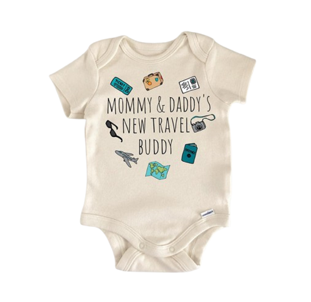 Travel Adventure Airplane Newborn Baby Onesie® Bodysuit