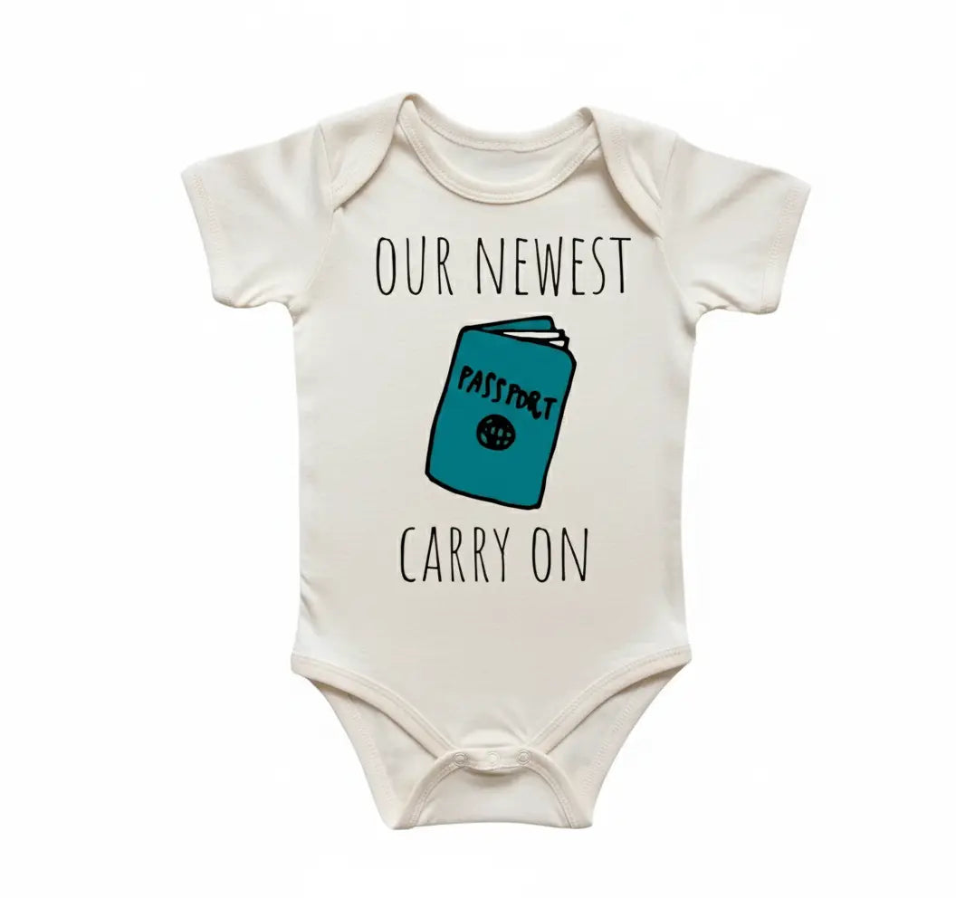 Travel Adventure Passport Newborn Baby Onesie® Bodysuit