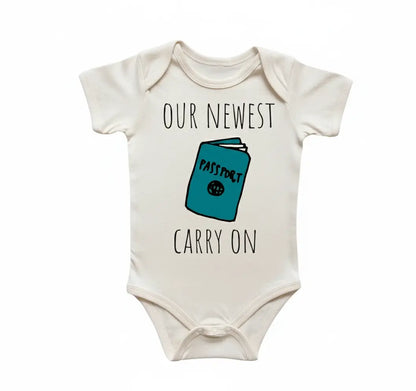 Travel Adventure Passport Newborn Baby Onesie® Bodysuit
