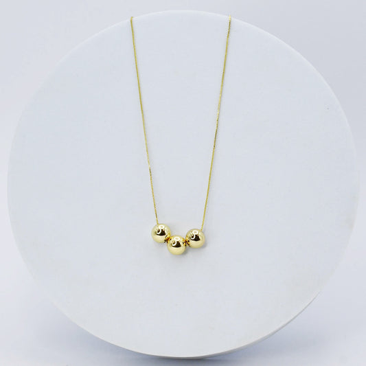 Triple Fireball Necklace