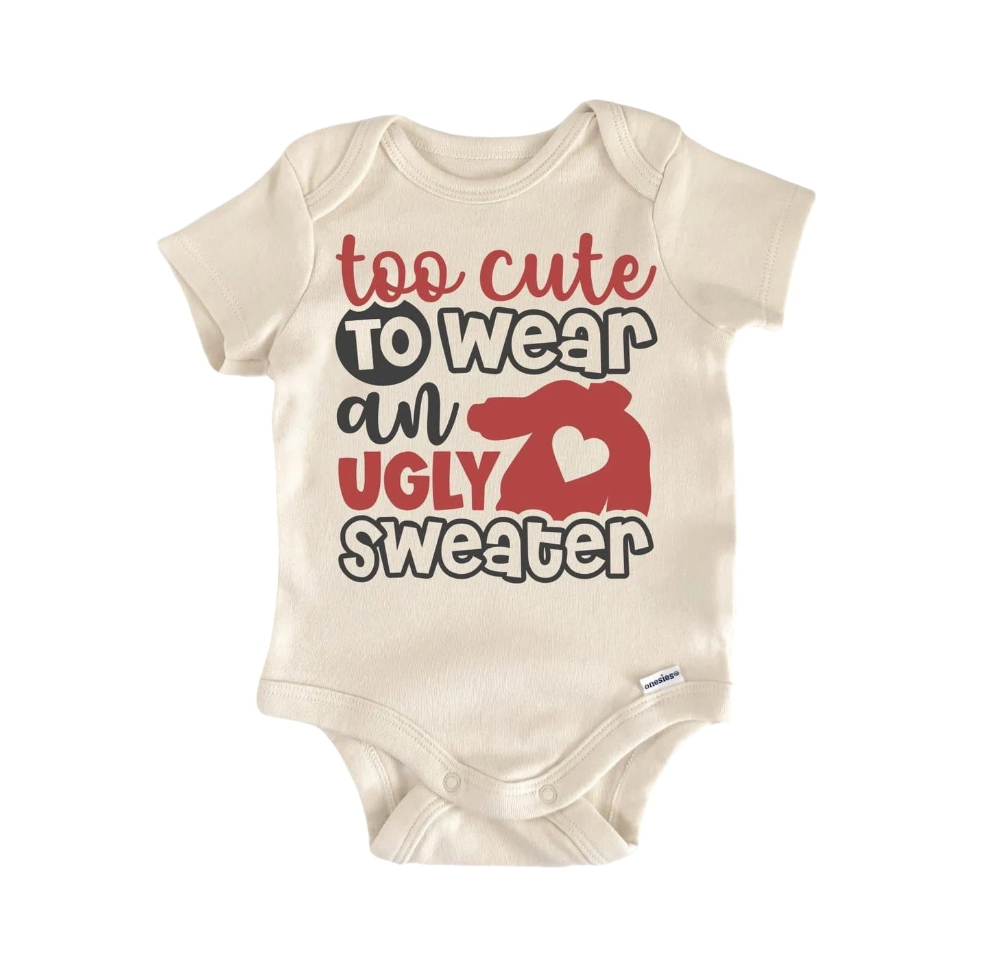 Ugly Sweater Newborn Baby Onesie® Bodysuit