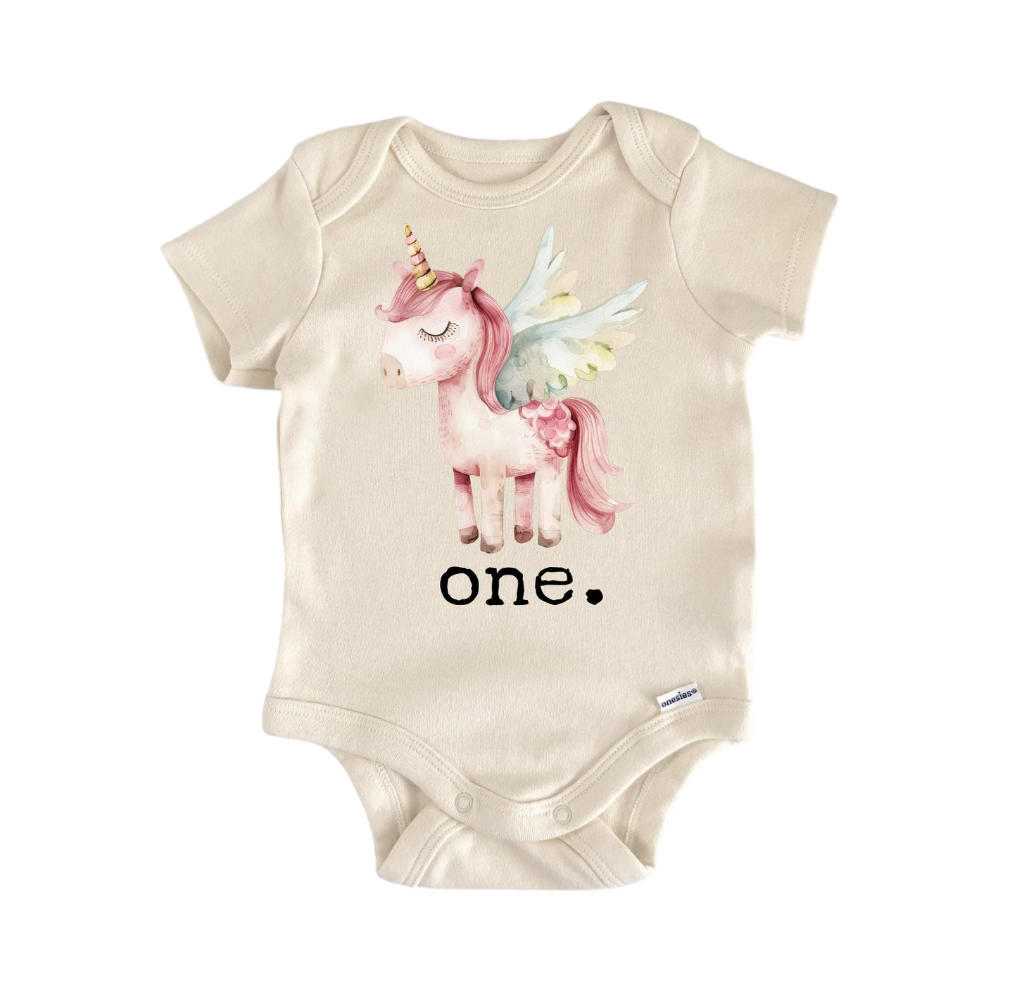 Unicorn Birthday Newborn Baby Onesie® Bodysuit
