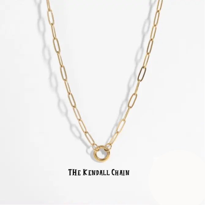 Kendall Chain 18K Gold Water Resistant Non Tarnish