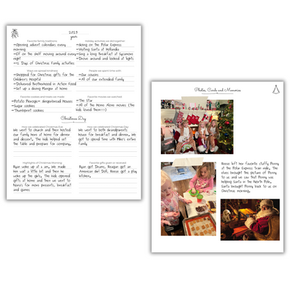 Christmas Memory Journal- Festive Floral