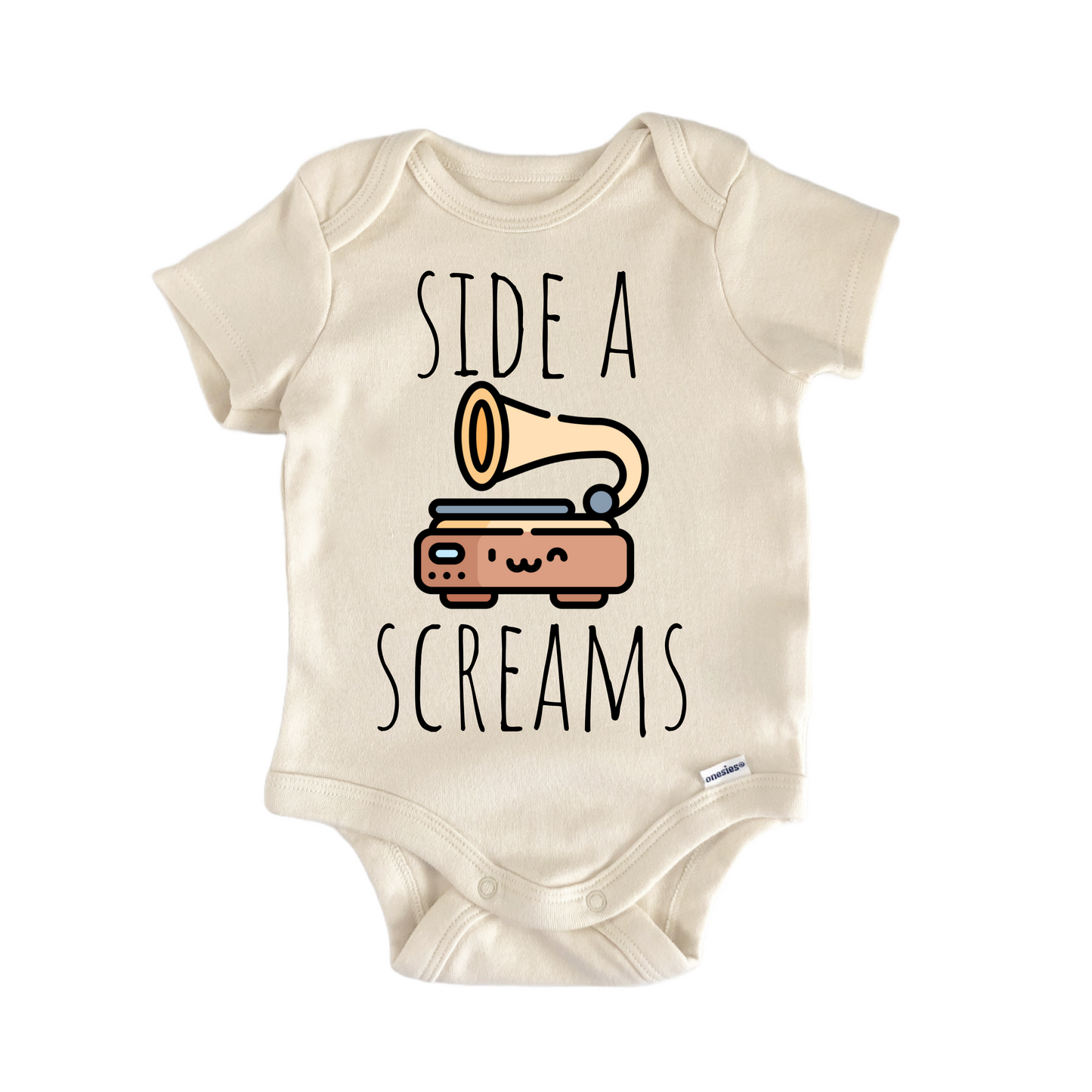 Vinyl Record Player Disc Newborn Baby Onesie® Bodysuit