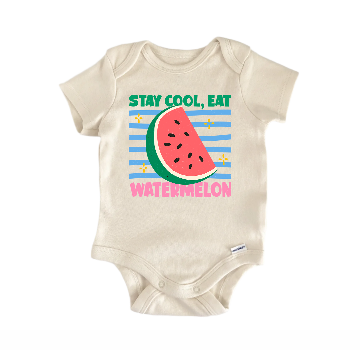 Watermelon Fruit Retro Newborn Baby Onesie® Bodysuit