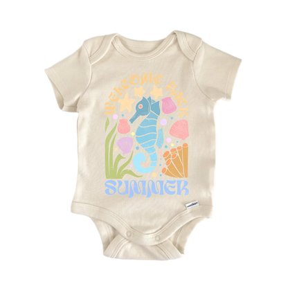 Welcome Back Summer Boho Newborn Baby Onesie® Bodysuit