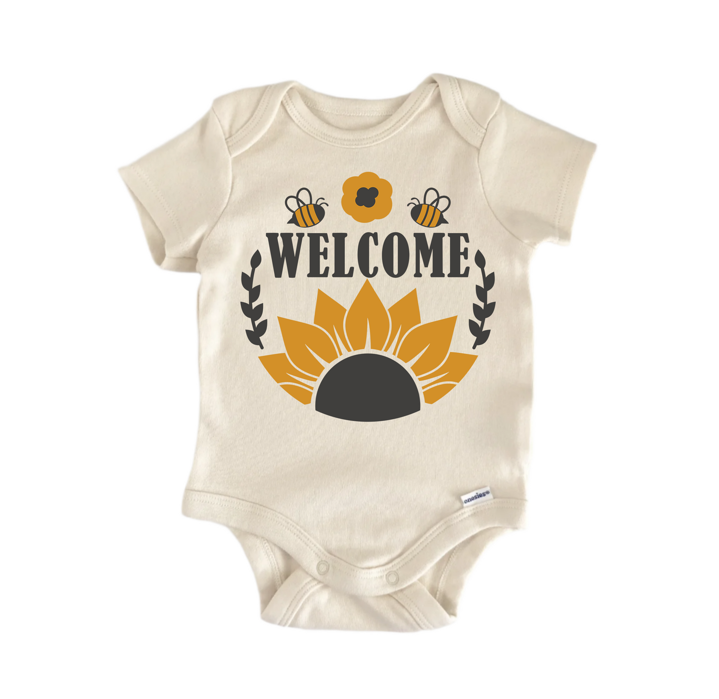 Welcome Honey Bee Newborn Baby Onesie® Bodysuit