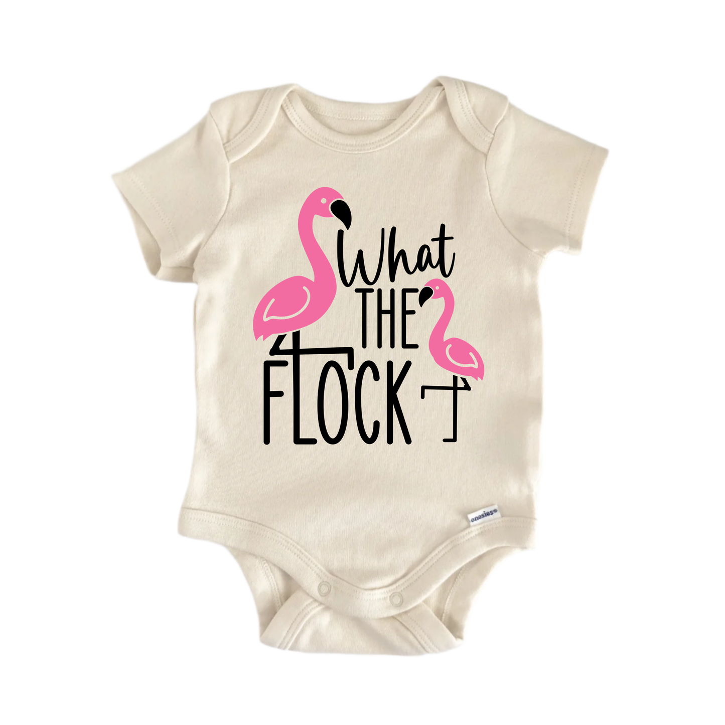 What Flock Flamingo Newborn Baby Onesie® Bodysuit