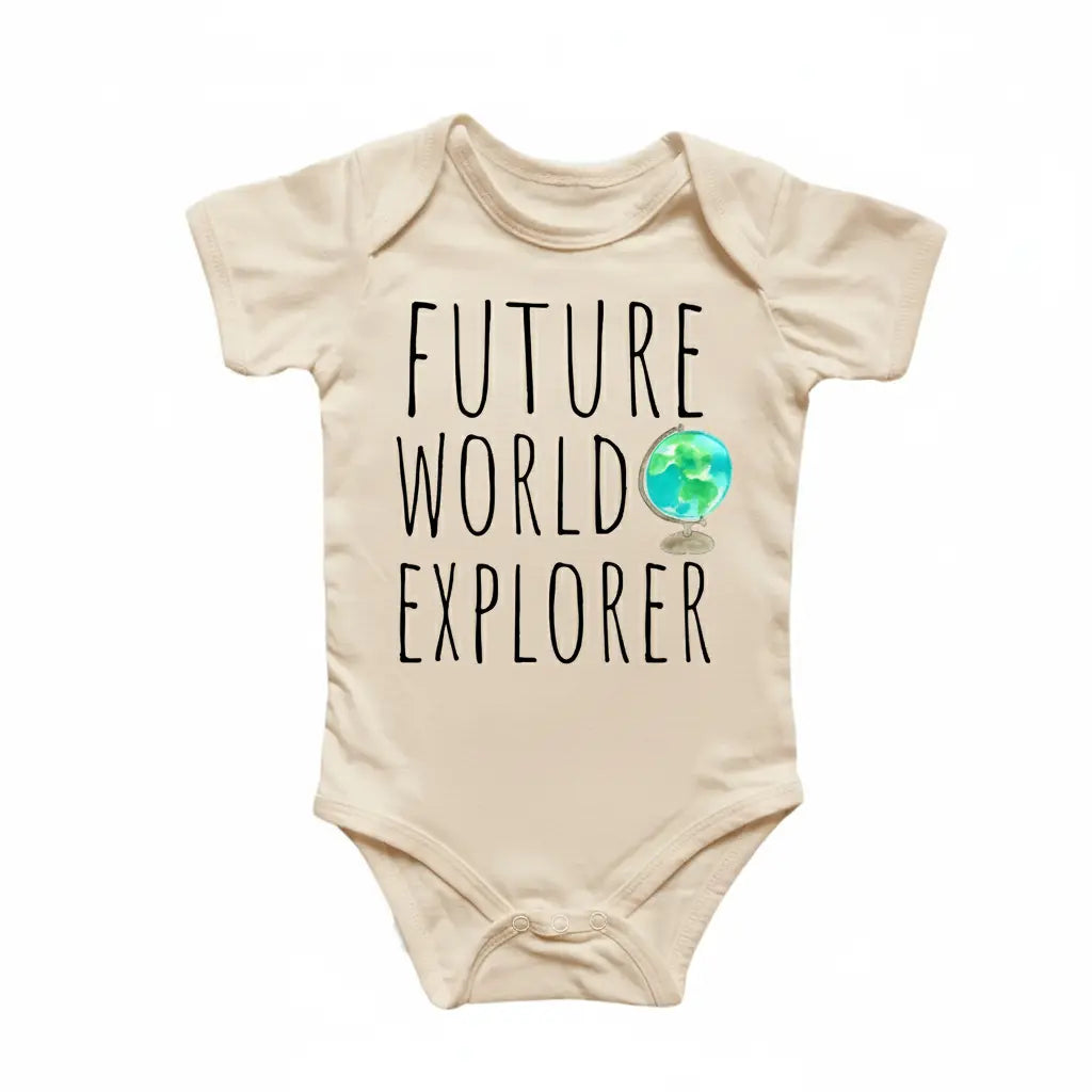 World Traveler Globe Newborn Baby Onesie® Bodysuit