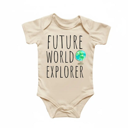 World Traveler Globe Newborn Baby Onesie® Bodysuit