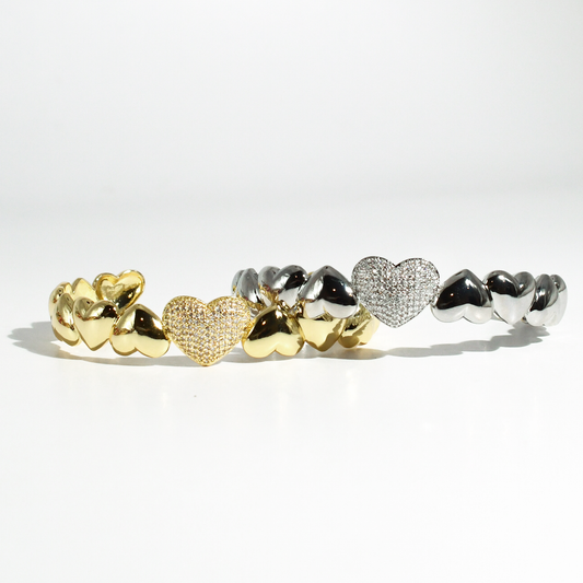 Wrapped In Hearts Bangle O33