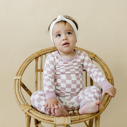 Tropical Haze Check 2pc Bamboo Pajamas
