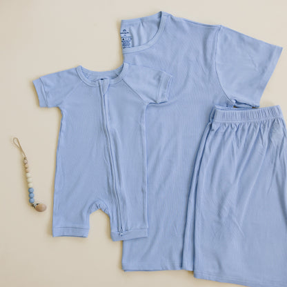 Women's Ribbed Bamboo Pajama Top & Bottoms - sold as separates