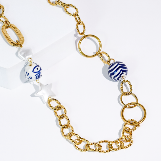 Zebra Chic Star Necklace