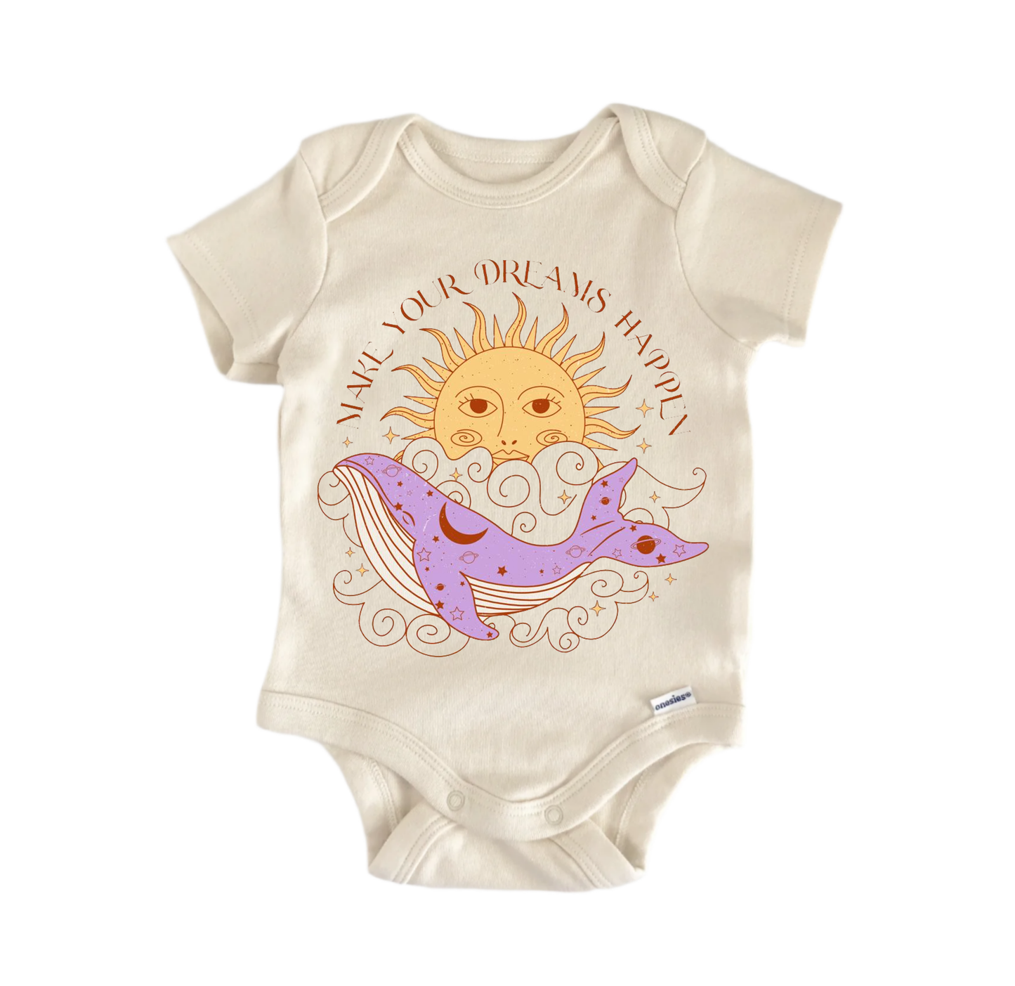 Moon Child Whale Dream Newborn Baby Onesie® Bodysuit