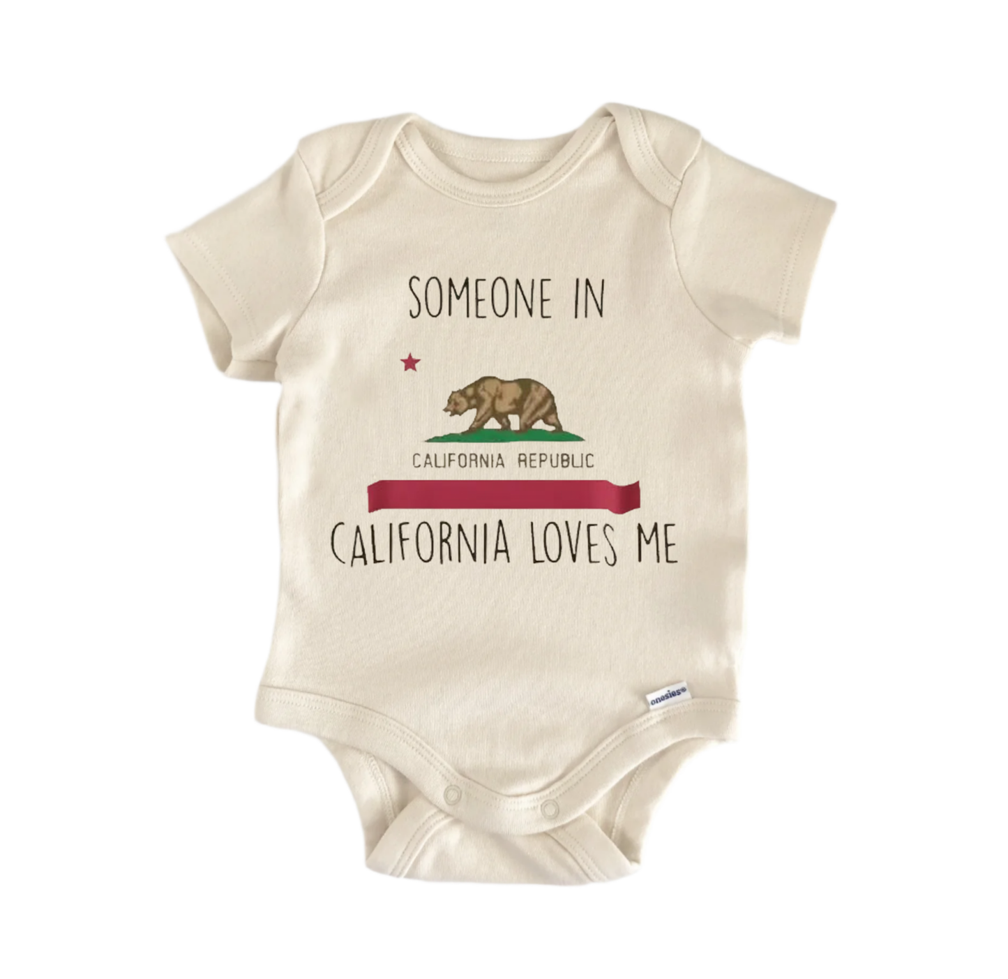 California Flag Newborn Baby Onesie® Bodysuit