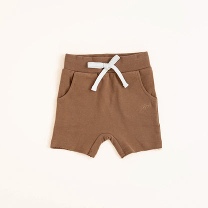 ORGANIC COTTON SHORTS - ALMOND