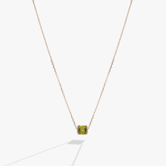 August Birthstone Precious Pendant Necklace