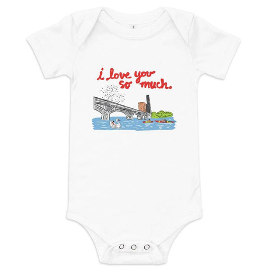 Austin City I Love You So Much Baby Onesie One Piece Soft Cotton Newborn Outfit