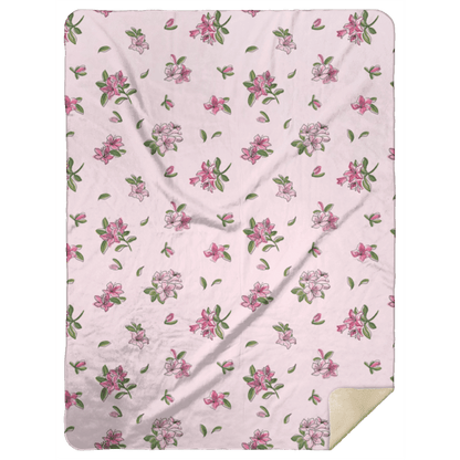 Azalea Plush Throw Blanket 60x80 Nostalgic Hometown Keepsake