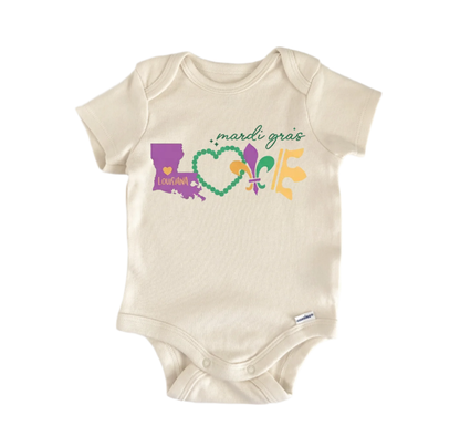 Mardi Gras New Orleans Newborn Baby Onesie® Bodysuit