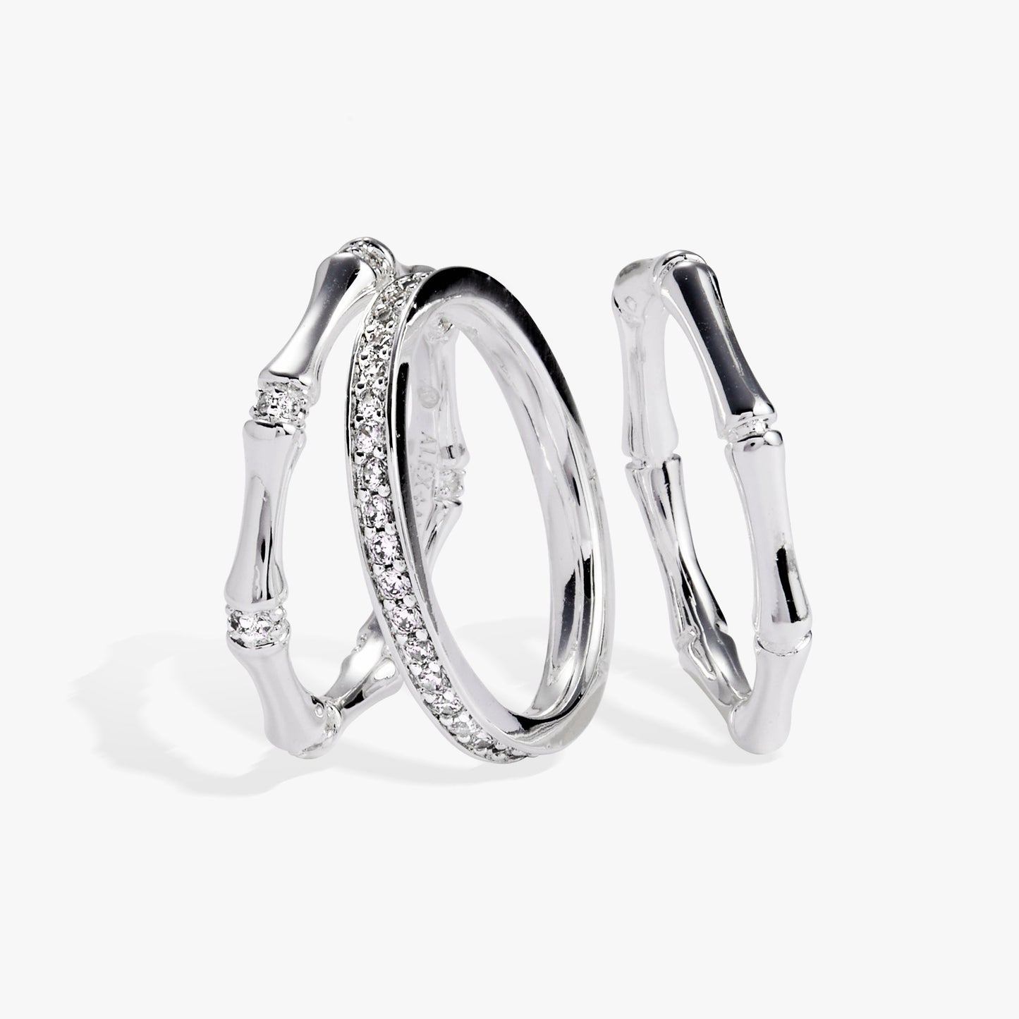 Bamboo Trio Ring Set