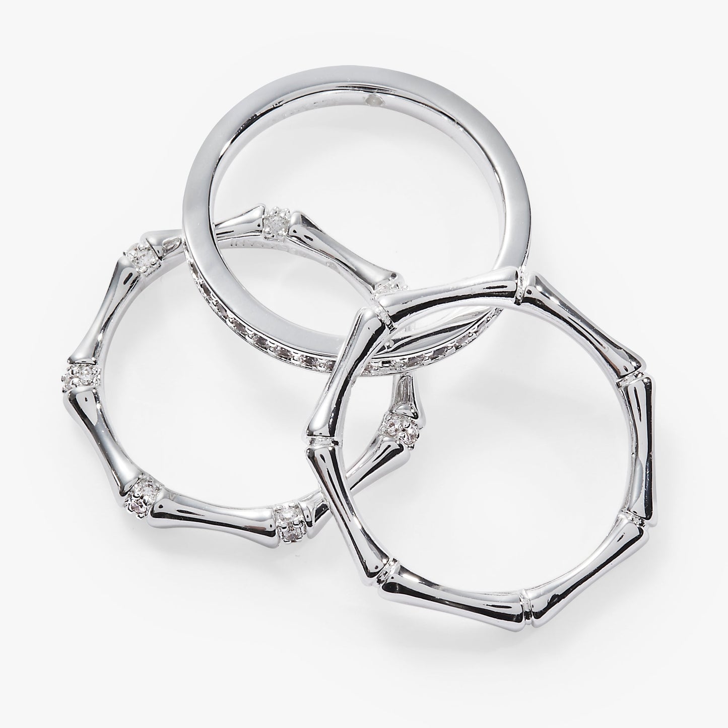 Bamboo Trio Ring Set